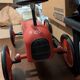 Vintage No. 1 Red Metal Racing Car Carrier - Car