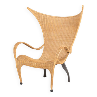 Vintage Architectural Italian design armchair