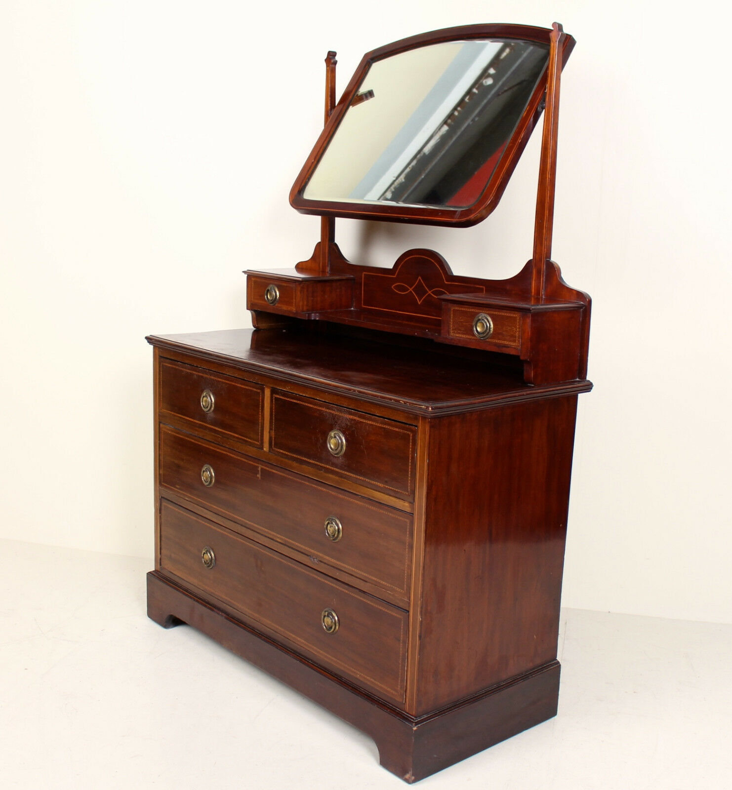 Hairdresser inlaid mahogany