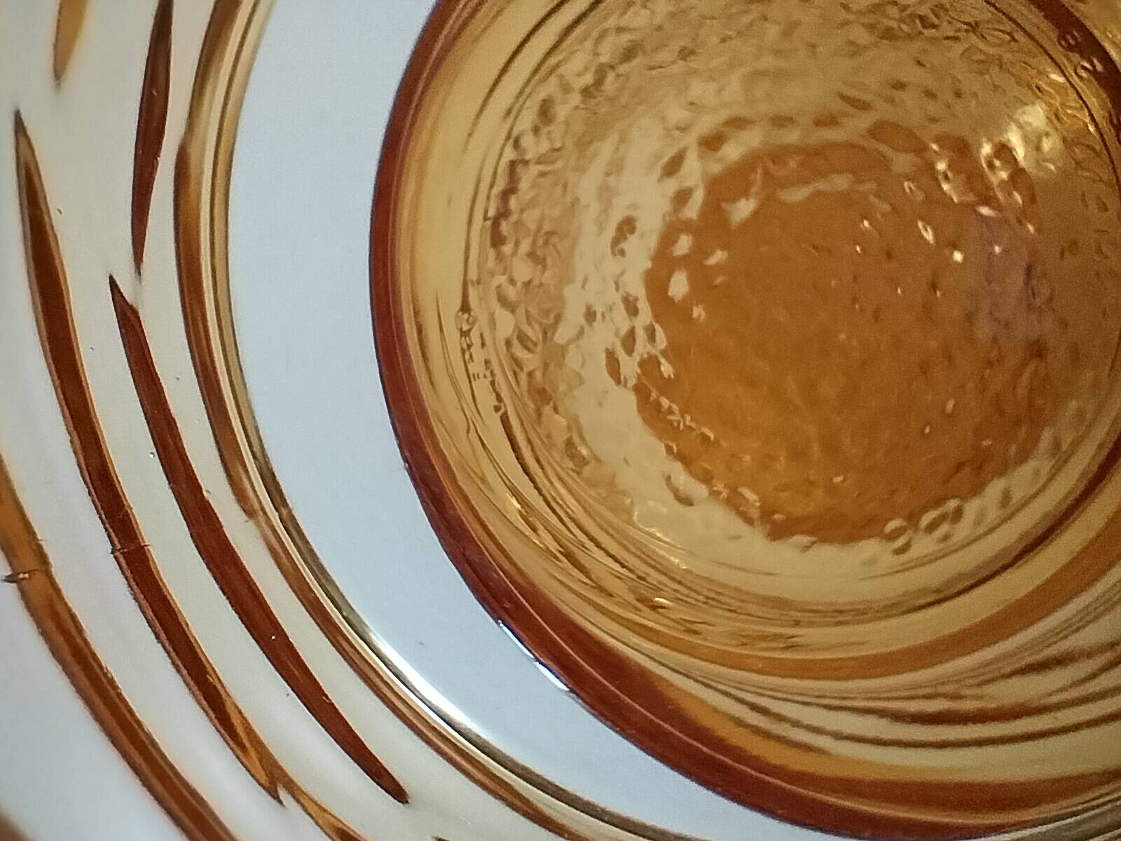 Duo of vintage vereco sunflower cups