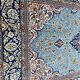 Ancient Persian carpet Ghoom wool and silk 142x222 cm