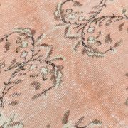 5x8 Vintage Salmon Pink & Brown Old Home Decore Rug