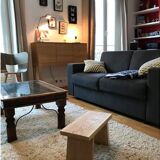 Japanese stool in solid oak