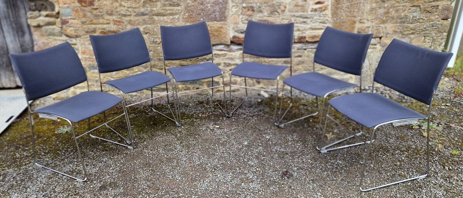 Set of 6 stackable Curvy chairs Casala edition