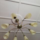 Vintage ceiling light with 8 arms
