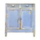Buffet parisien patiné bleu