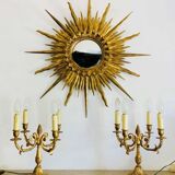 Pair of gilt bronze table lamps from the mid-20th century