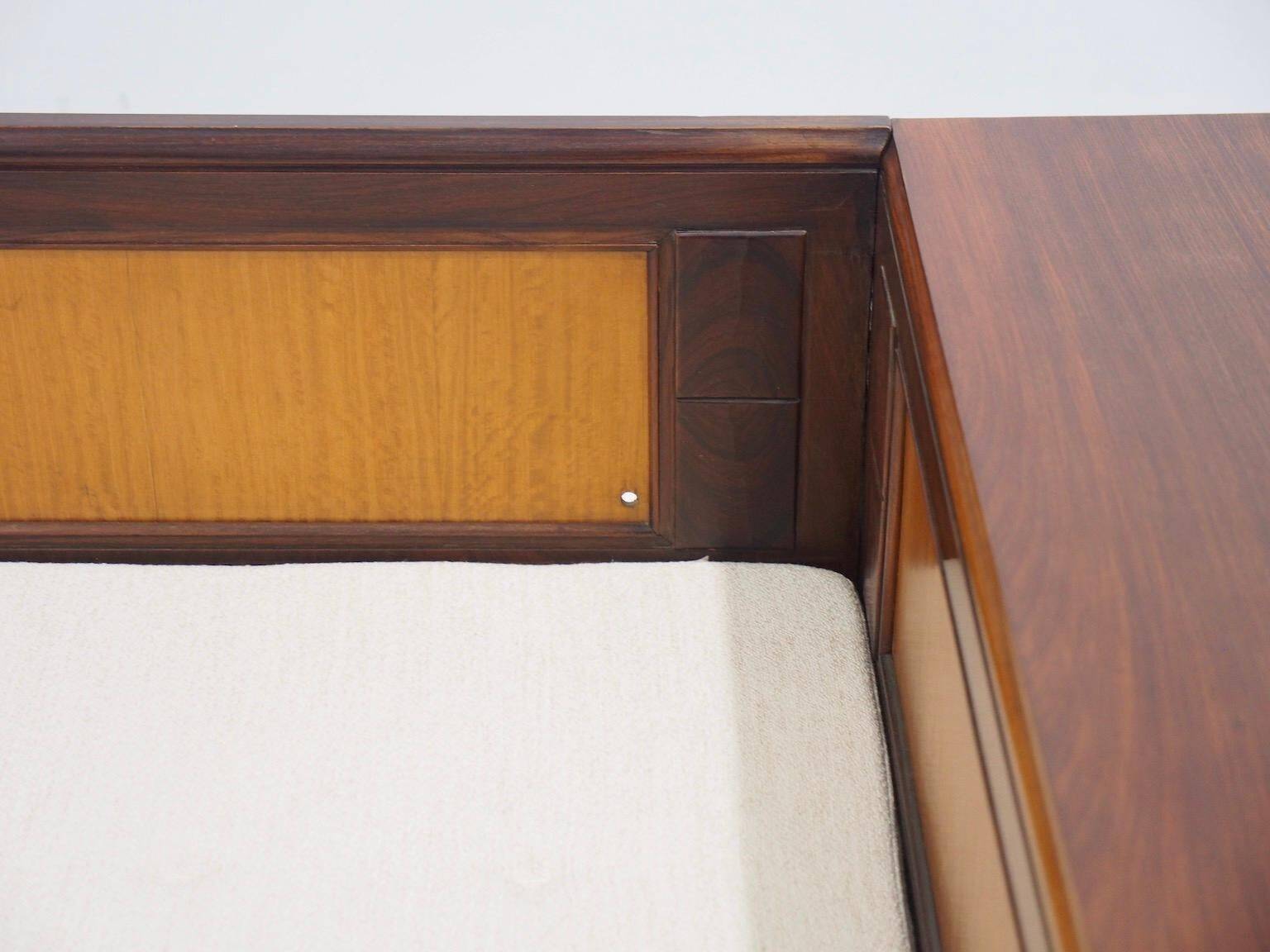 Mid-century meridian by Giuseppe Gibelli with bedside table.