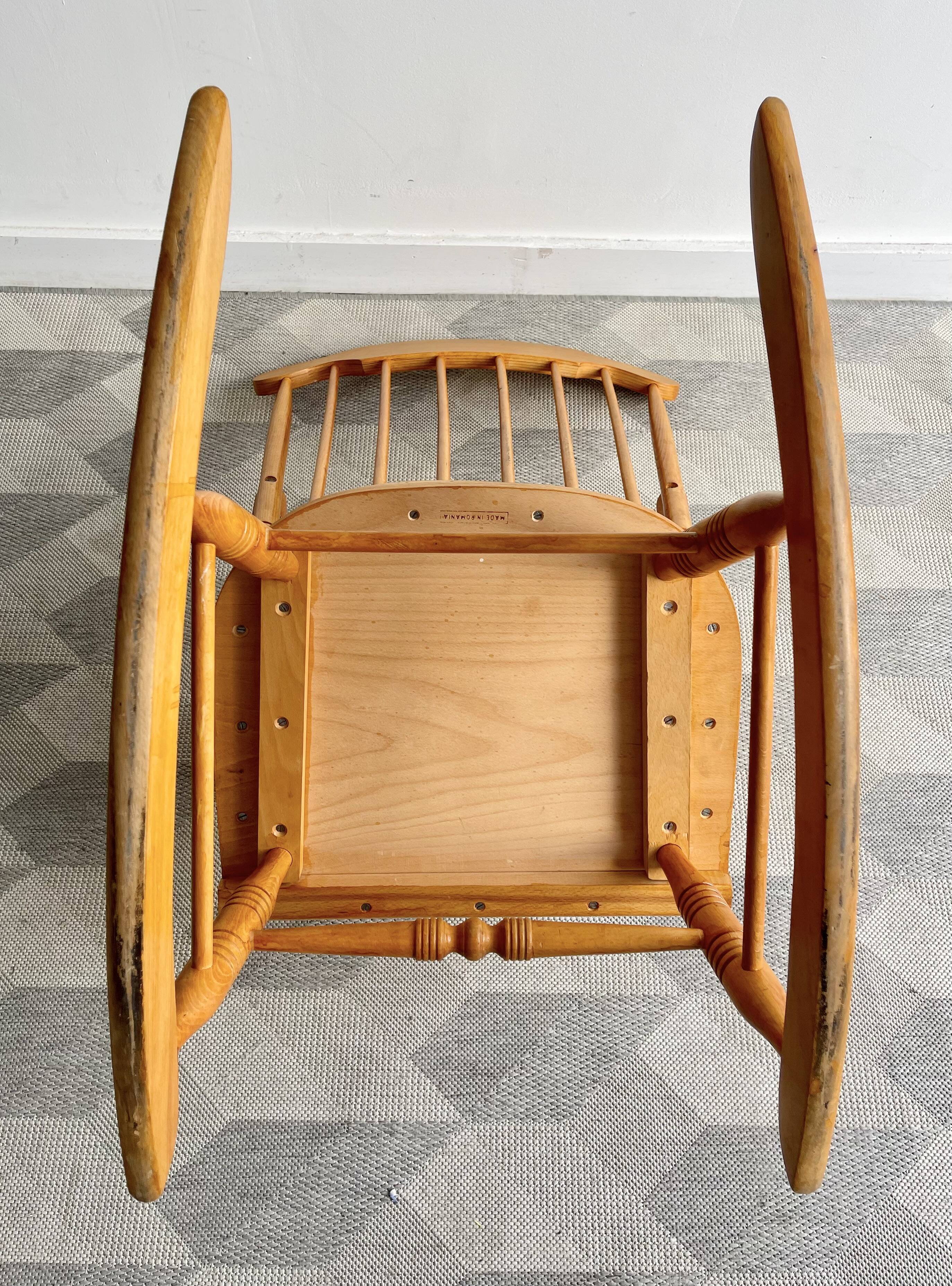 Rocking-chair en bois vintage