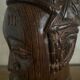African wooden bust sculpture
