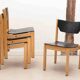 Scandinavian black and beech chair