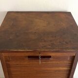 1940s filing cabinet with curtain