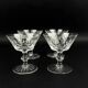 Set of 4 cut crystal bowls from Lorraine, 10.5 cm