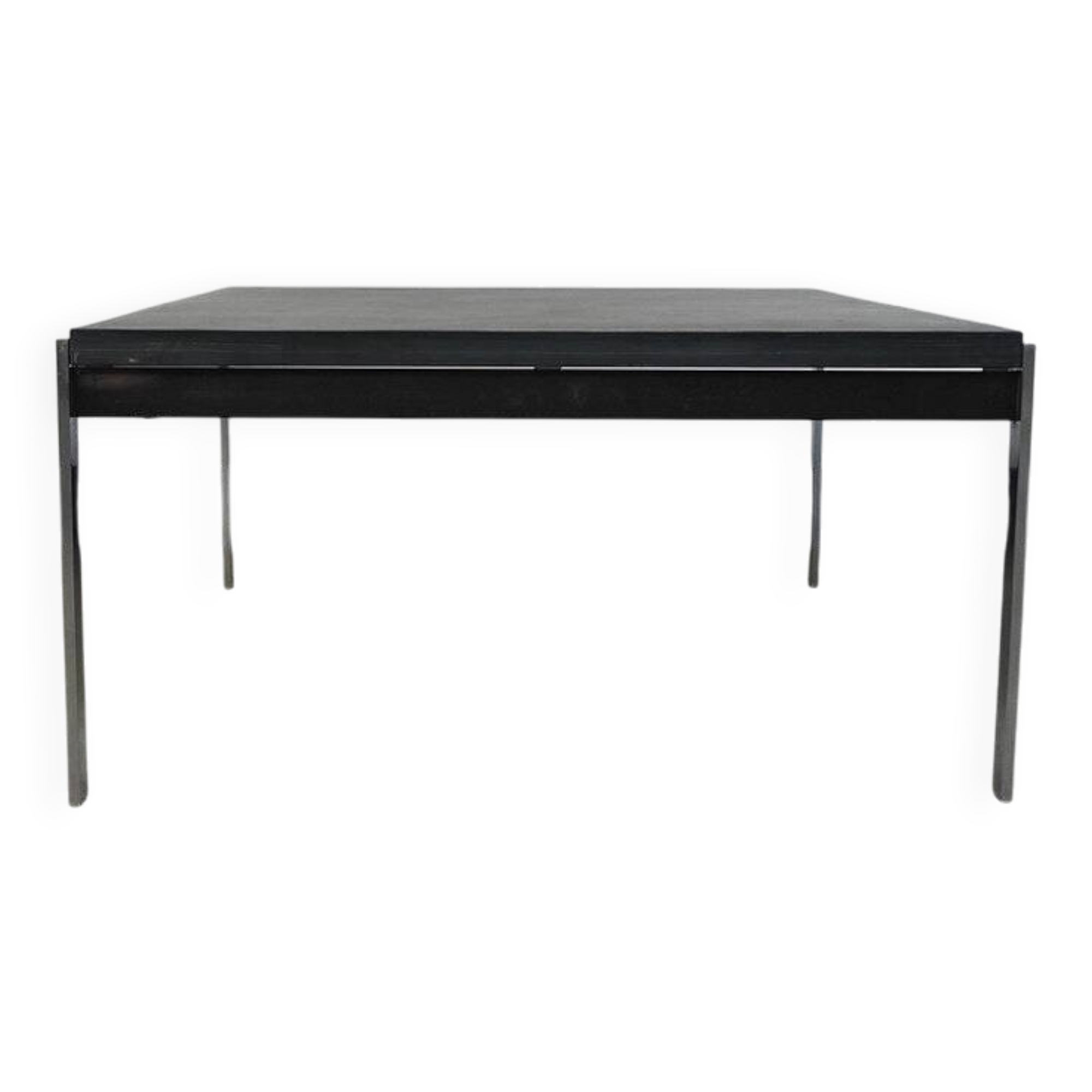 Square coffee table with black stone top, 1970s