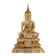 Thai Gilt Bronze Seated Earth Touching Buddha Figure, Late 19th Century