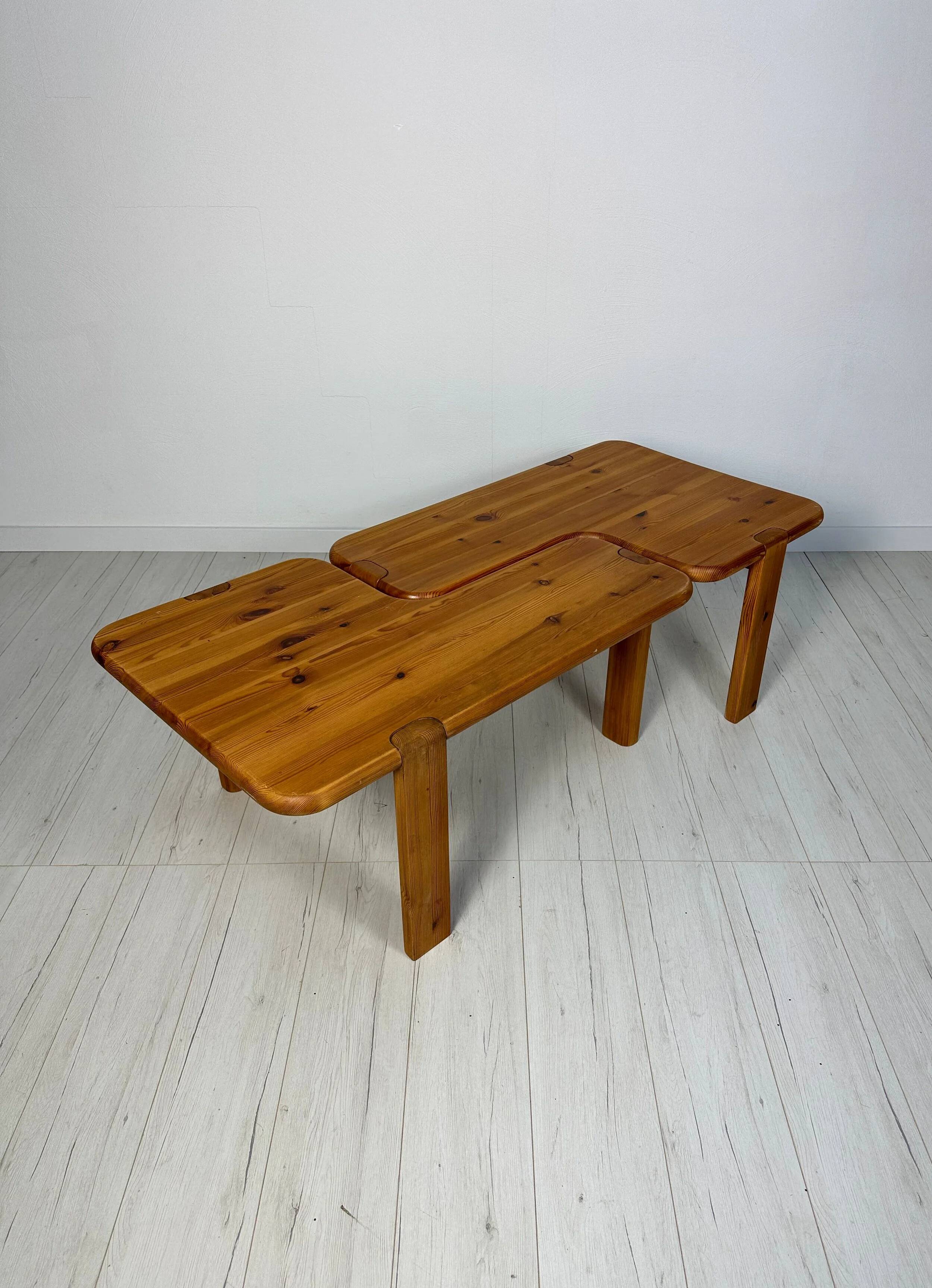 60s Set of 2 vintage Danish Pine Coffee Tables by Aksel Kjersgaard