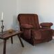 Fauteuil space age,en velours côtelé des années 70