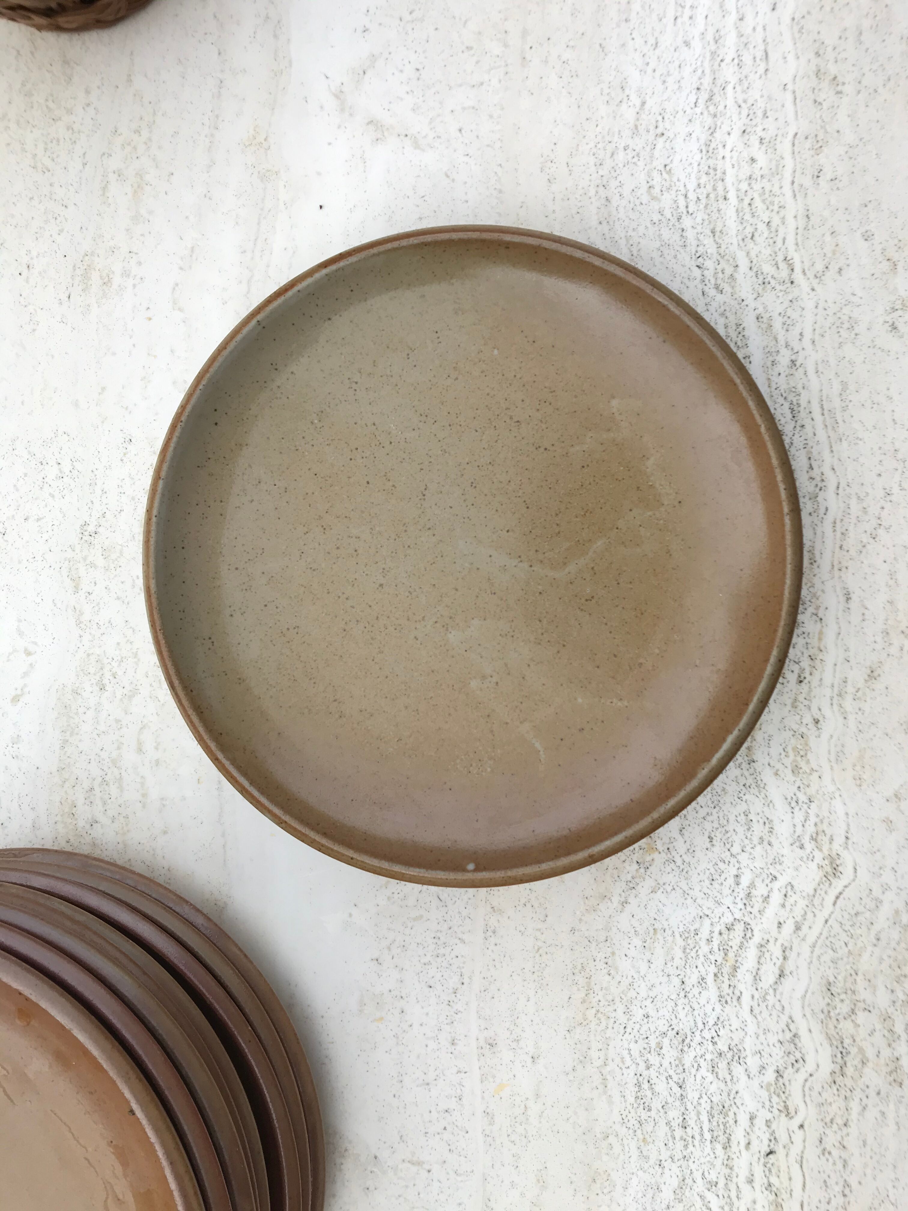 Lot of 10 Plates of Brenne Sandstone