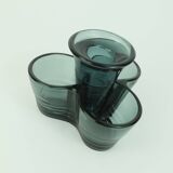 Mid century vase with candlestick kurt radtke wmf 1958 tourmaline-colored crystal glass