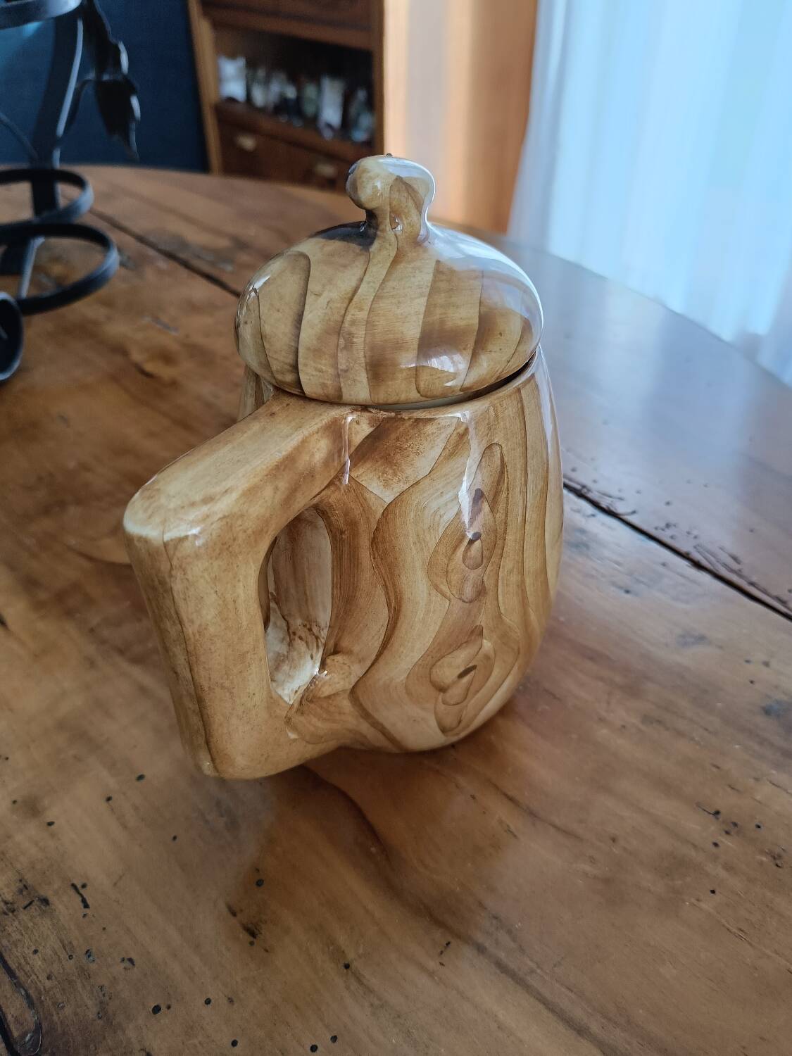 Ceramic coffee pot in the style of Grand Jean Jourdan