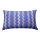 White and blue Kachin cushion