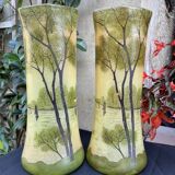 Pair of FT Legras Toul vases – 19th century