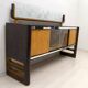 Osvaldo Borsani Mid-Century Modern Italian Walnut and Maple Sideboard, 1950