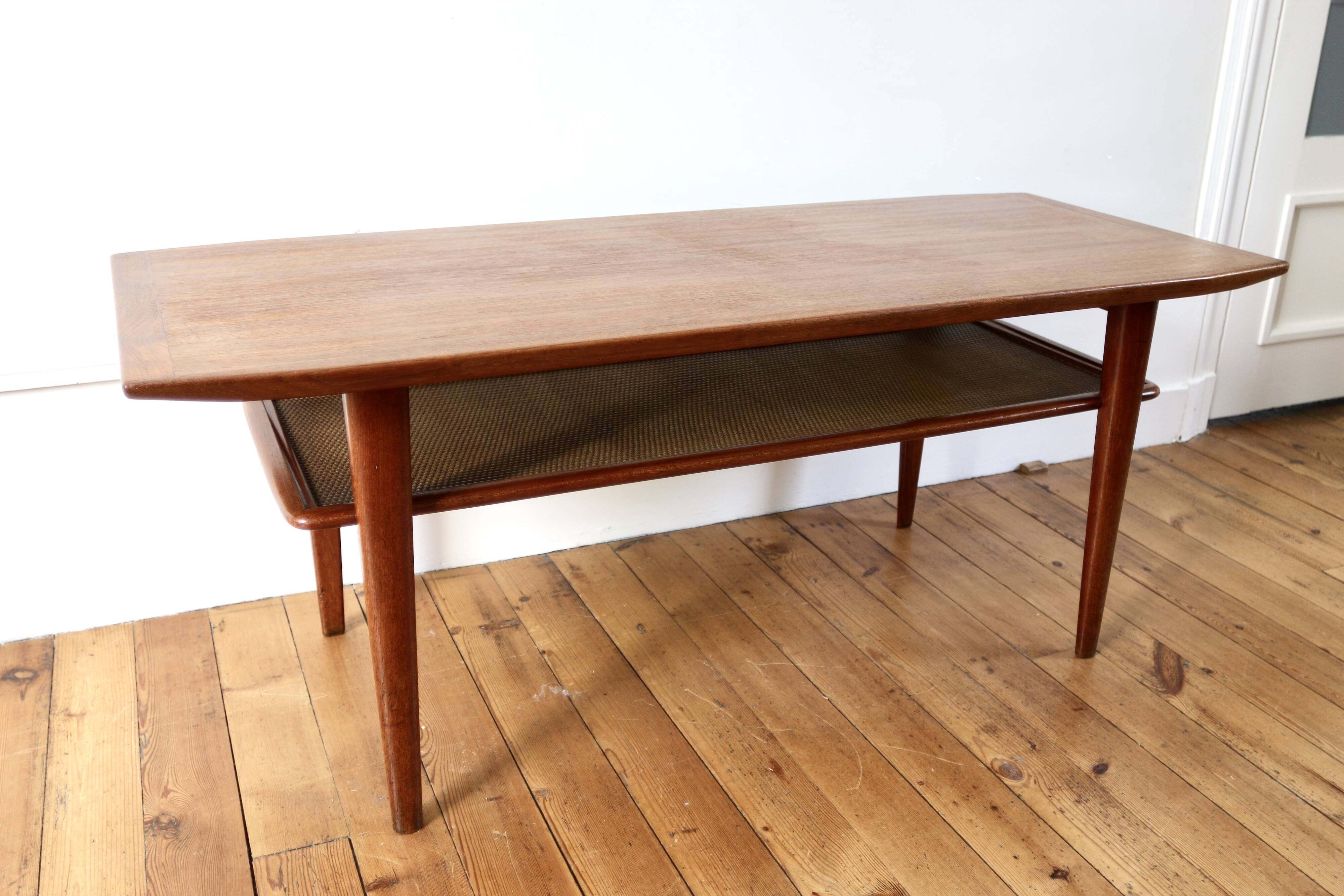 Vintage Scandinavian teak coffee table Swiss Teak 1960
