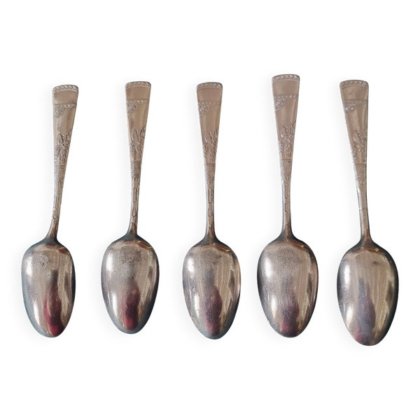 Cuillères petites cuillères métal argenté argonid Booth & Haydens 1879