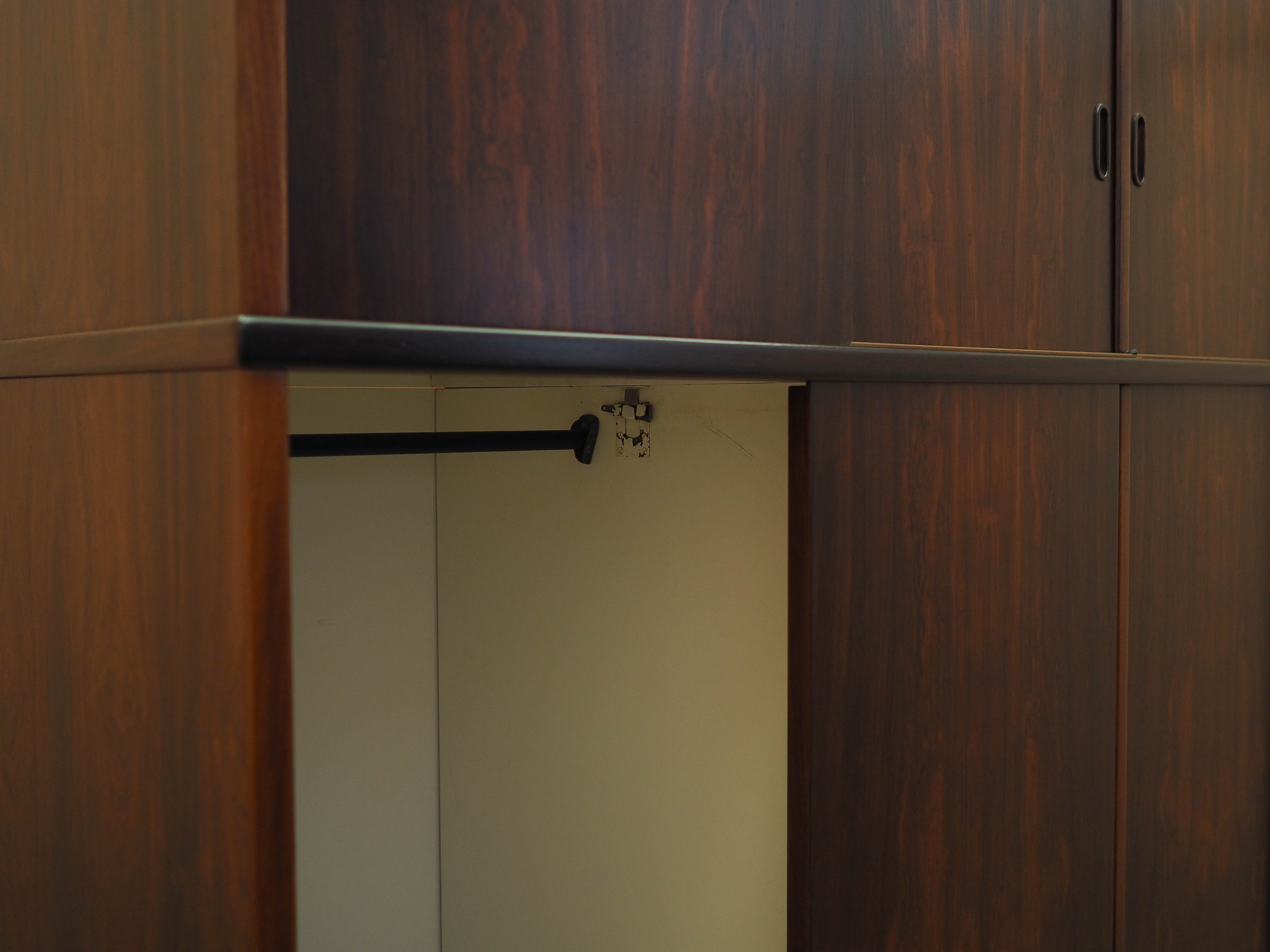 Rosewood wardrobe, Danish design, 1970s, made in Denmark