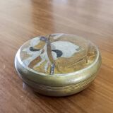 So-called "vanity" box in cloisonné enameled brass, rare and vintage.