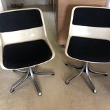 Pair of Modus swivel chairs by Osvaldo Borsani