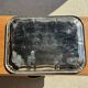 Large vintage silver-plated tray with a floral design in Art Nouveau style L4