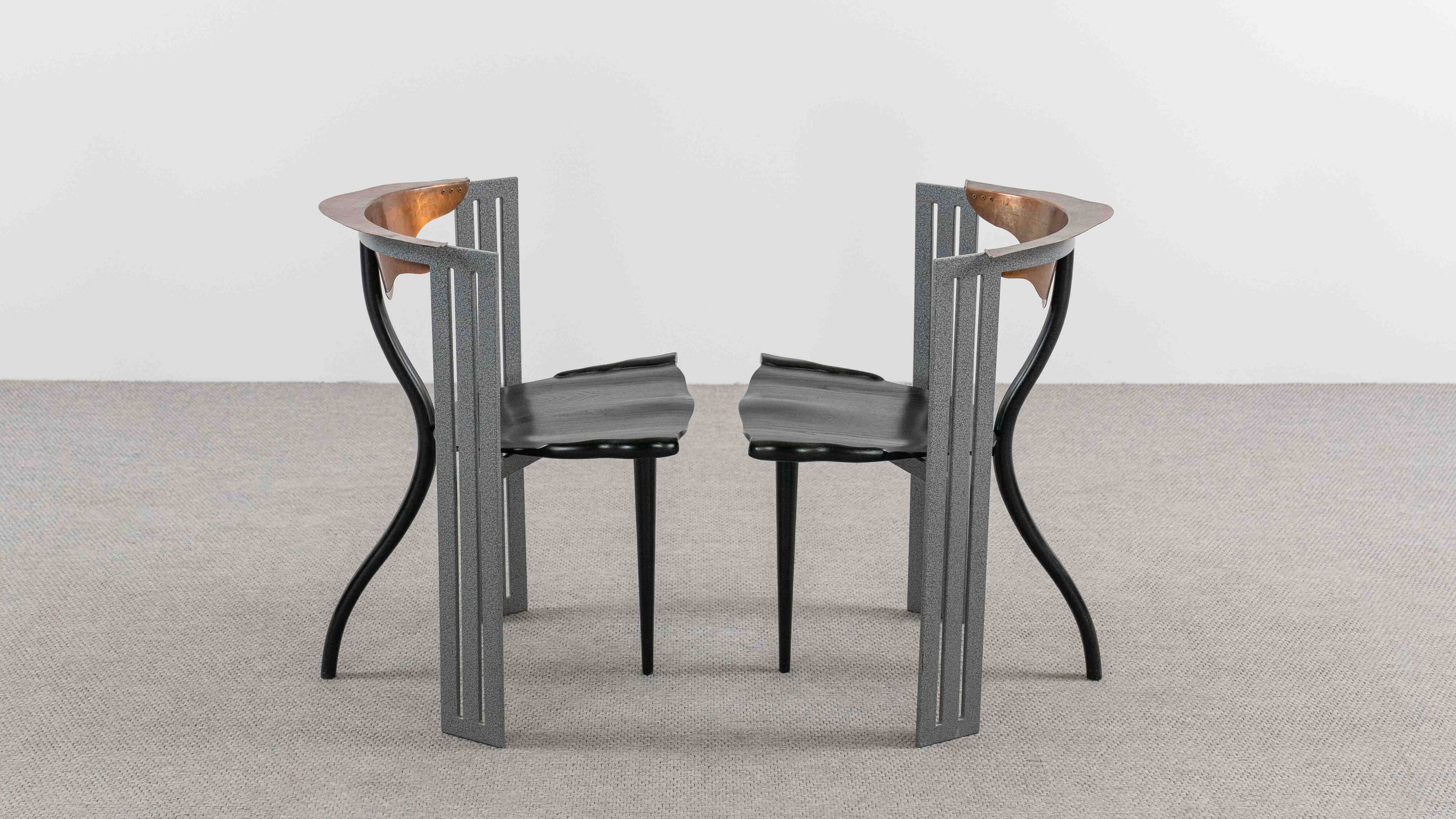 Pair Ota Otanek Chairs by Borek Sipek fort Vitra