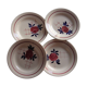 Set of 4 dinner plates St. Amand Art Deco 1932