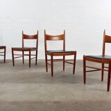 4er Set Teak Stühle von Vestervig Eriksen danish design Vintage