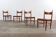 4er Set Teak Stühle von Vestervig Eriksen danish design Vintage