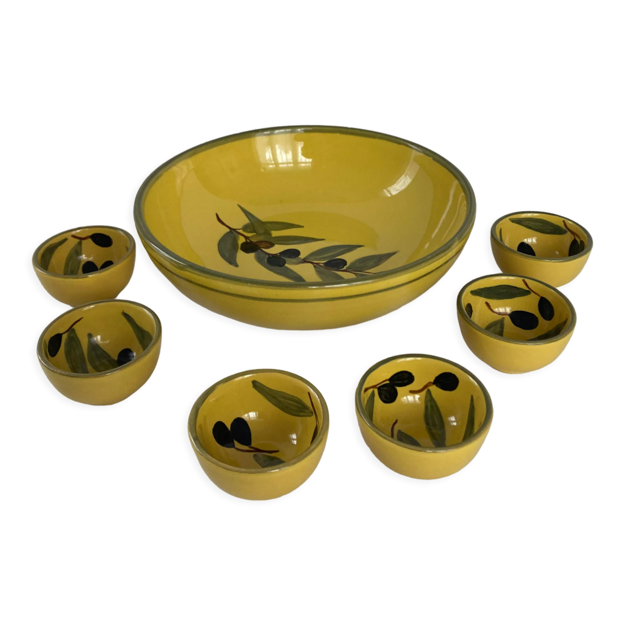 Salad bowl and cups