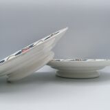 Pair of compotiers Digoin Sarreguemines, "Bagatelle"