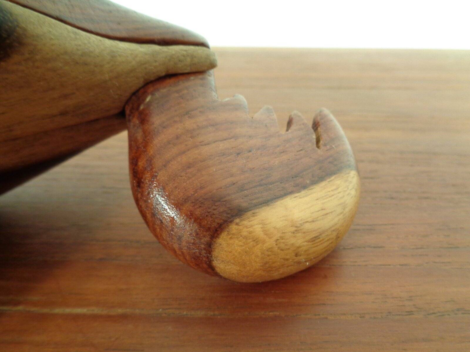 Danish Filigree Teak, Oak, and Rosewood Box, 1960s