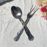 Couverts de service vintage style Rocaille