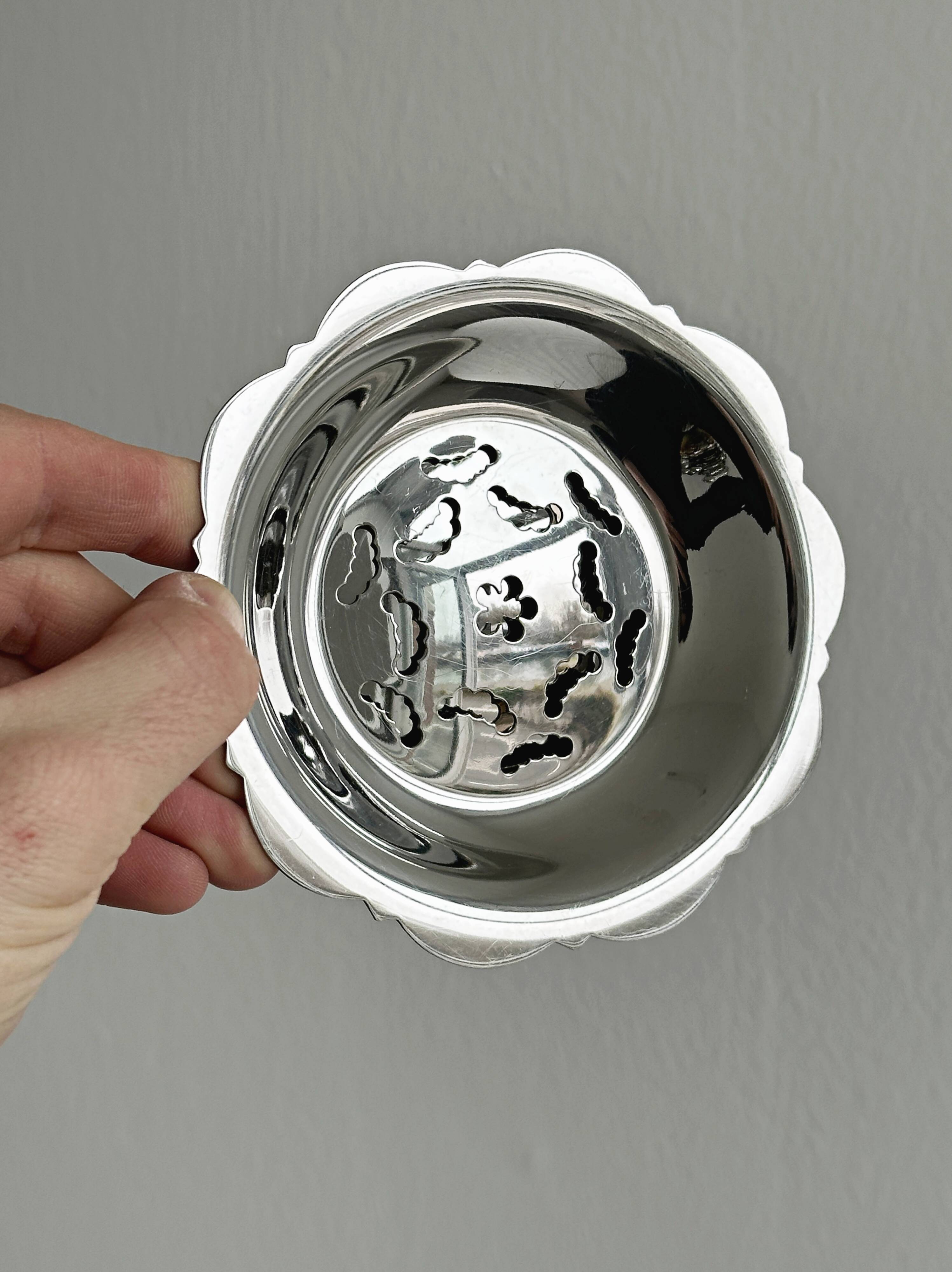 Silver-plated metal butter dish Coquillor