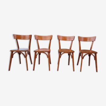 Set de 4 chaises bistrots baumann
