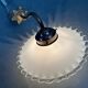 Antique wall lamp – opaline collar lamp with brass holder