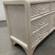 Buffet blanc en rotin/bambou tissé, années 70