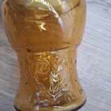 Set of 6 Italian amber glasses