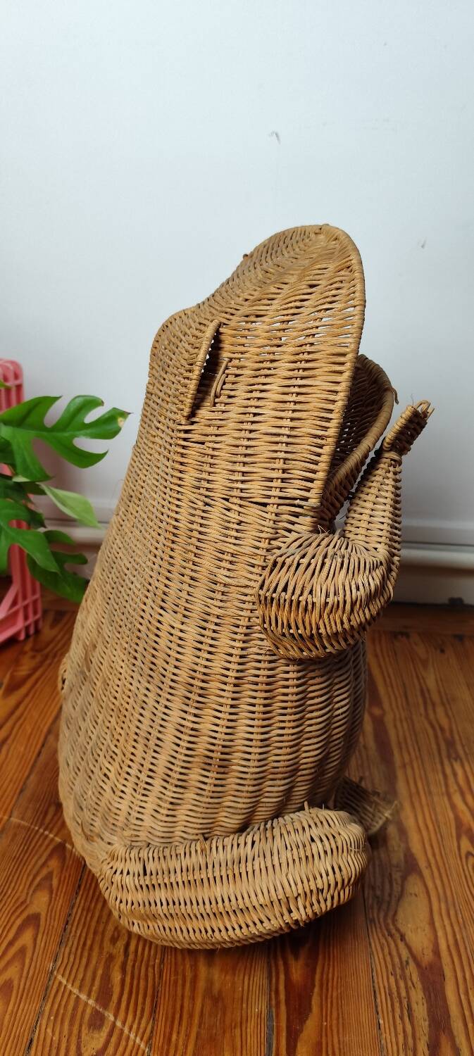 Frog magazine rack by Olivier Cajan 1960-1970