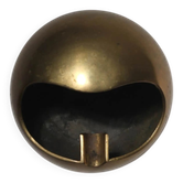 Modernist Spherical Brass Ashtray
