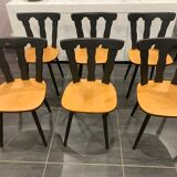 Series of 6 vintage bistro chairs