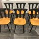 Série de 6 chaises de bistrot vintage